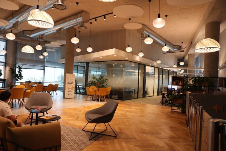 Workport coworking space interior – North High Tech Park, Galilee