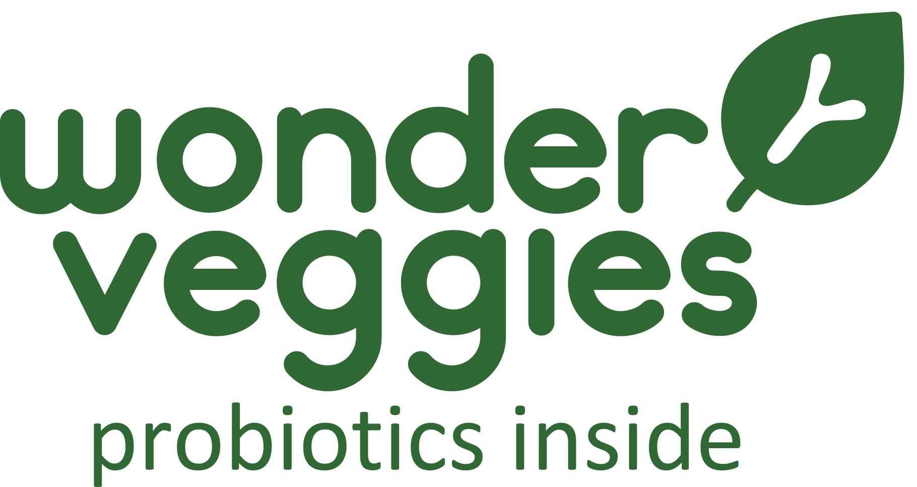 לוגו של וונדרוג'יז עם עלי עץ, מייצג תפריט פרוביוטי בריא.